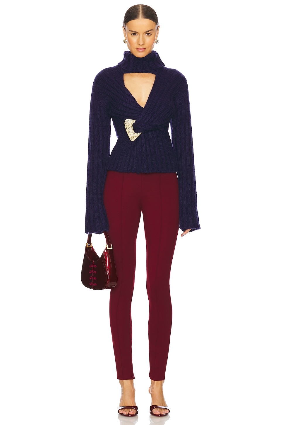 Twisted Turtleneck Sweater - 4