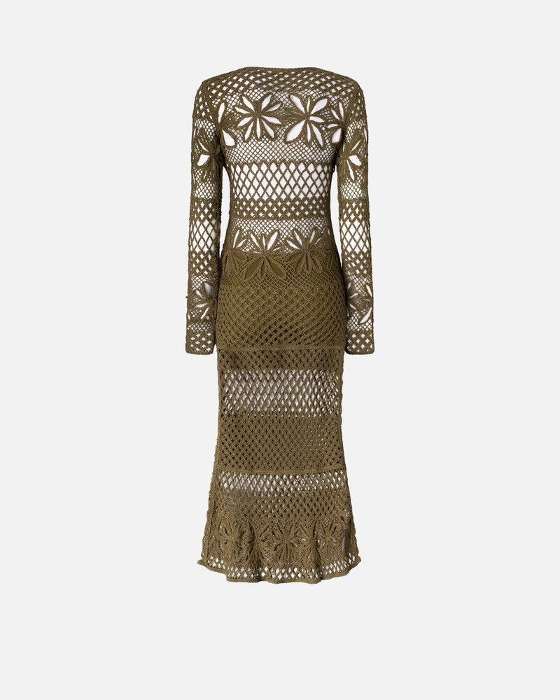 LONG OPENWORK CROCHET DRESS 6