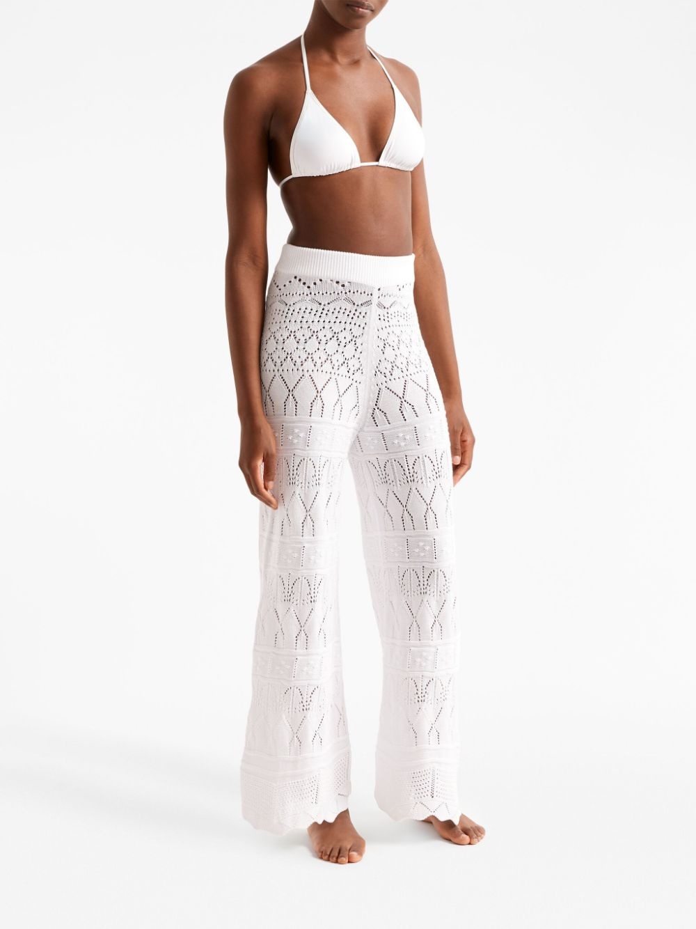 Simone crochet wide-leg trousers - 2