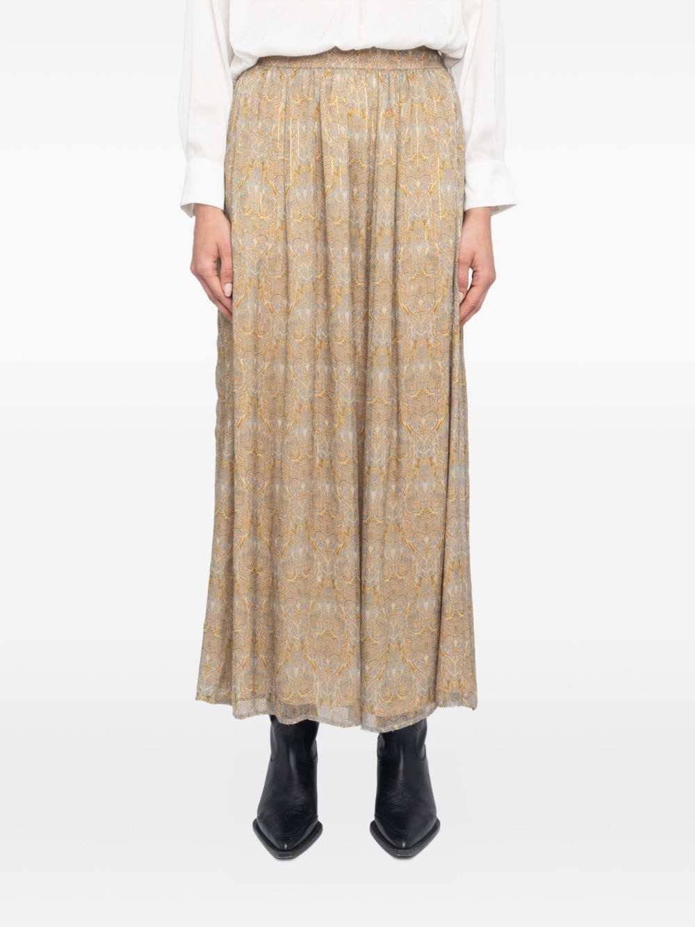 Jady paisley-print maxi skirt - 4