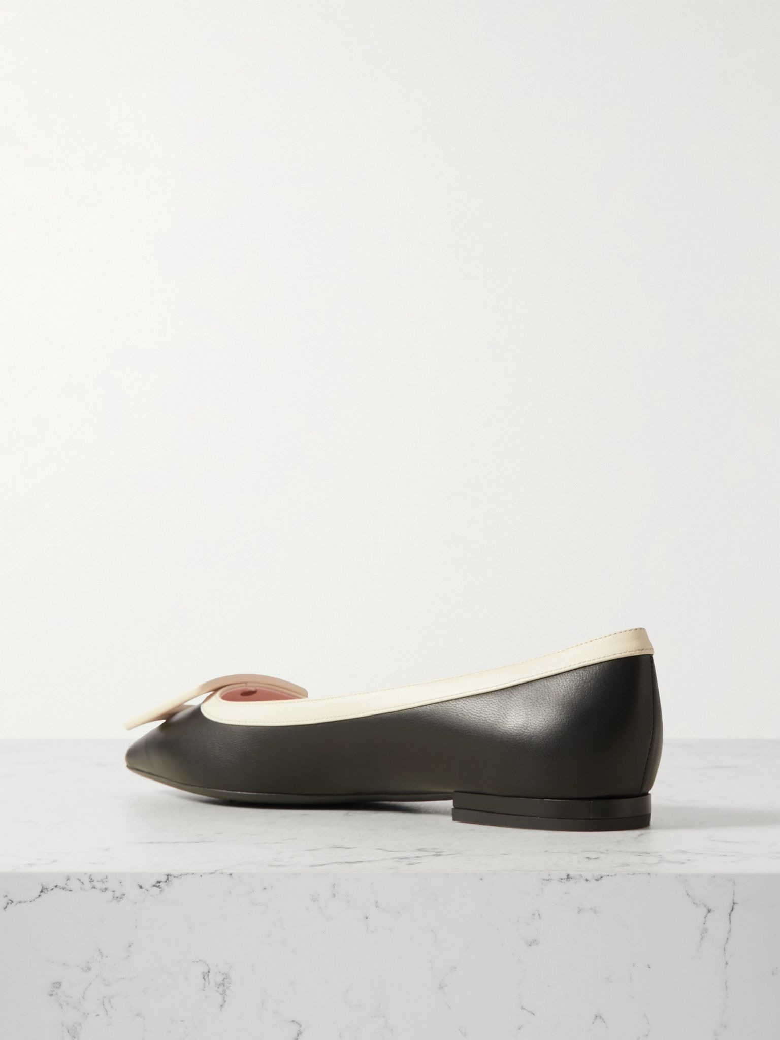 Gommettine buckled patent-leather ballet flats Black - 3