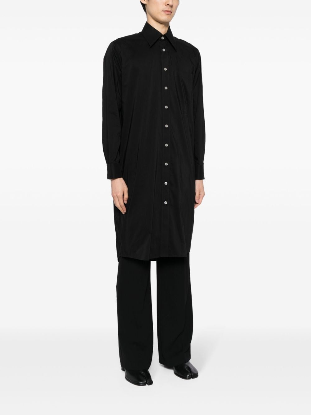 graphic-print cotton blend shirt - 4