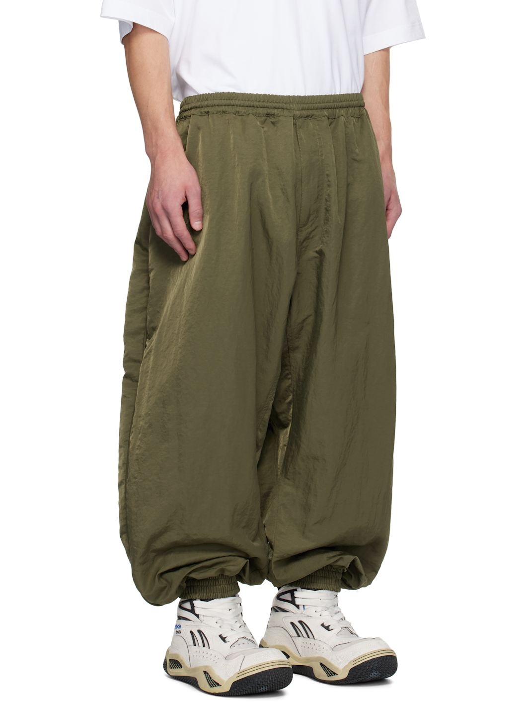 Green Reebok Edition Taffeta Track Pants - 2
