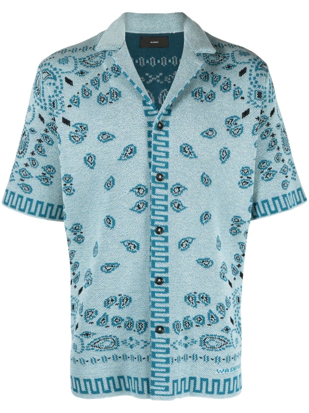 bandana-jacquard cotton-piquÃ© shirt - 1