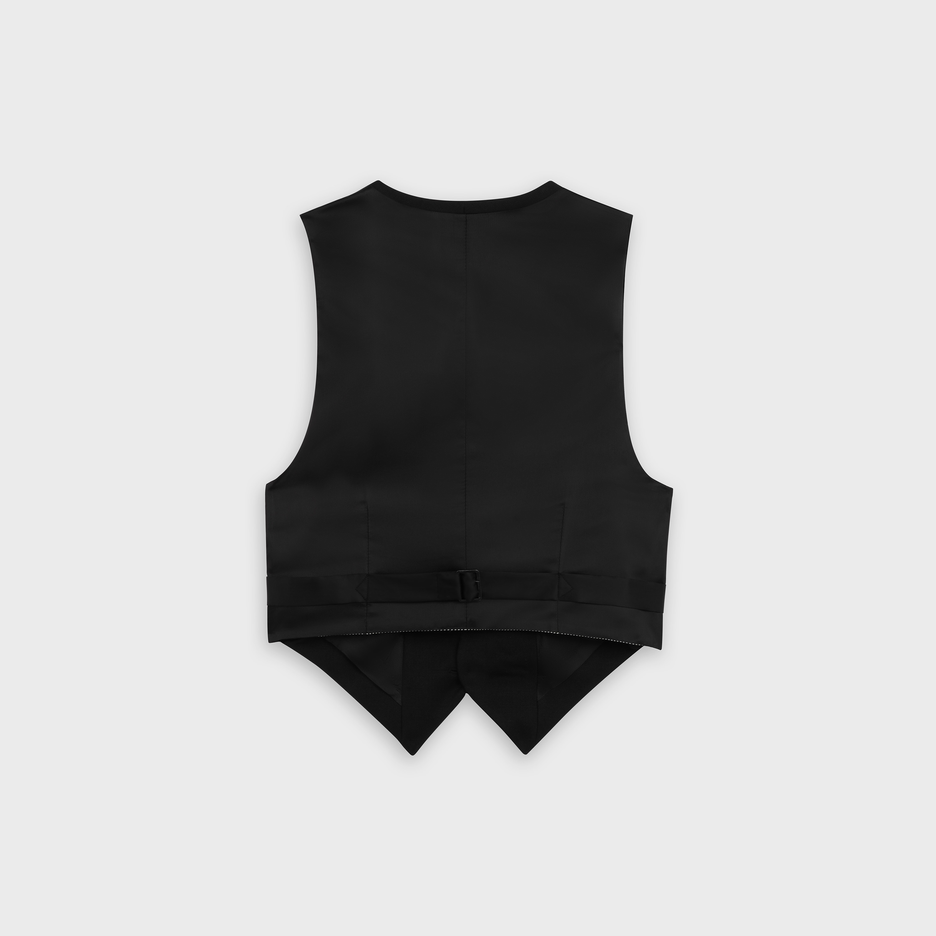 WAISTCOAT U IN WOOL GABARDINE - 2