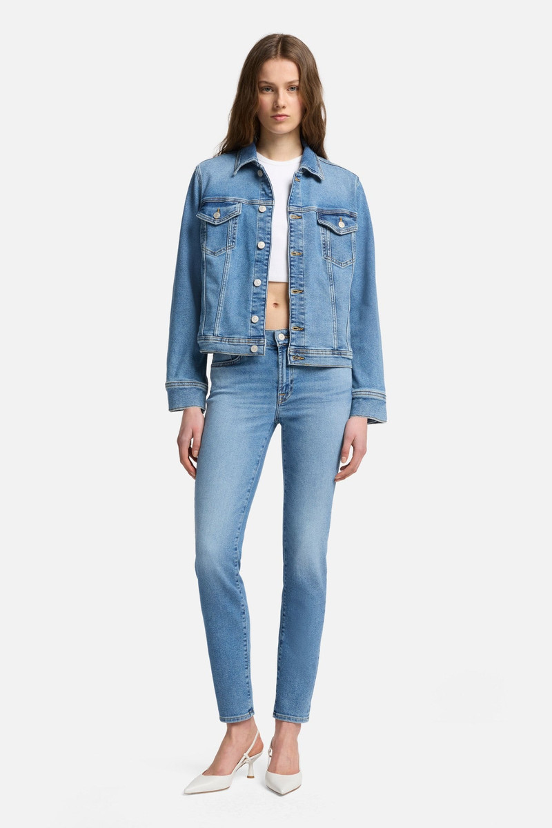 7 For All Mankind Luxe Vintage Adi Trucker Jacket in Fancy outlook