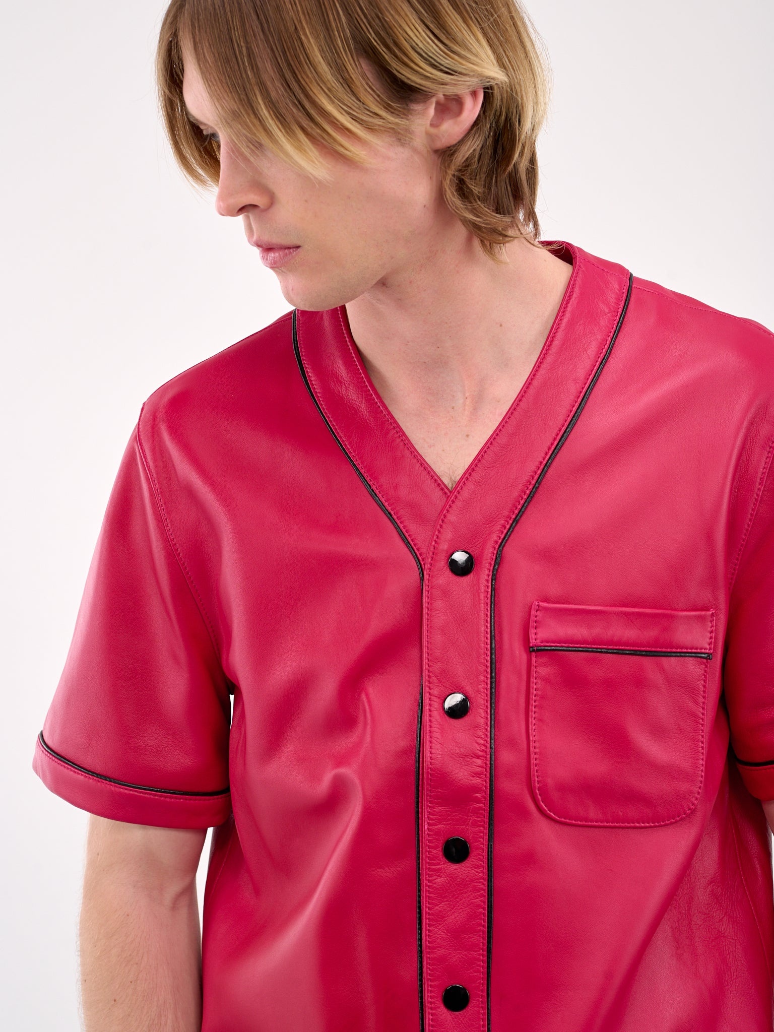Leather Baseball Shirt - 4