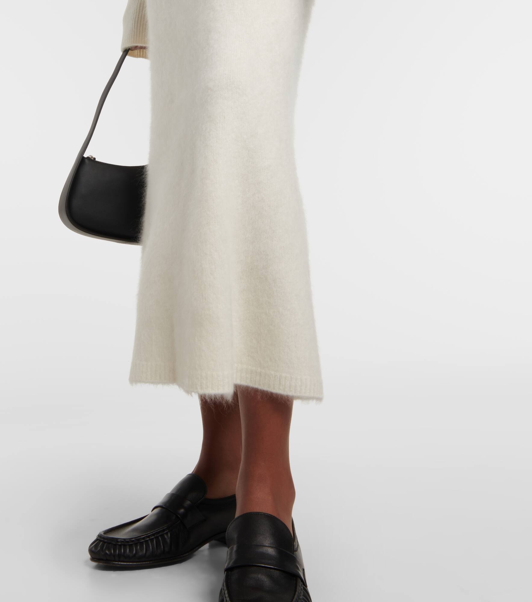 Asta brushed cashmere midi skirt - 5