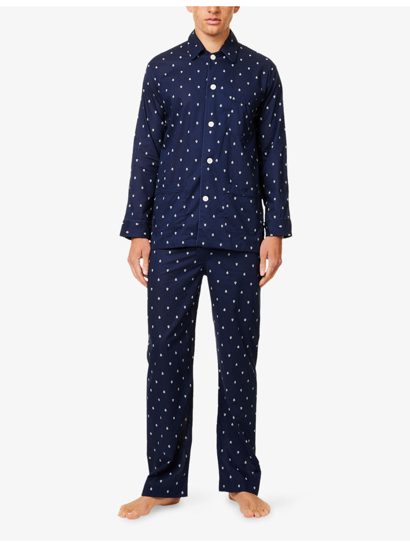 Derek Rose Nelson Printed Cotton Pyjamas outlook