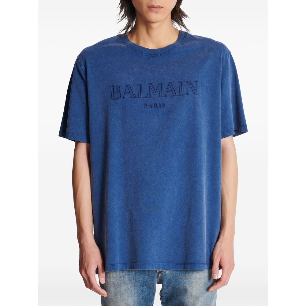 Balmain Blue T-Shirts & Vests - T-Shirts Men - 6