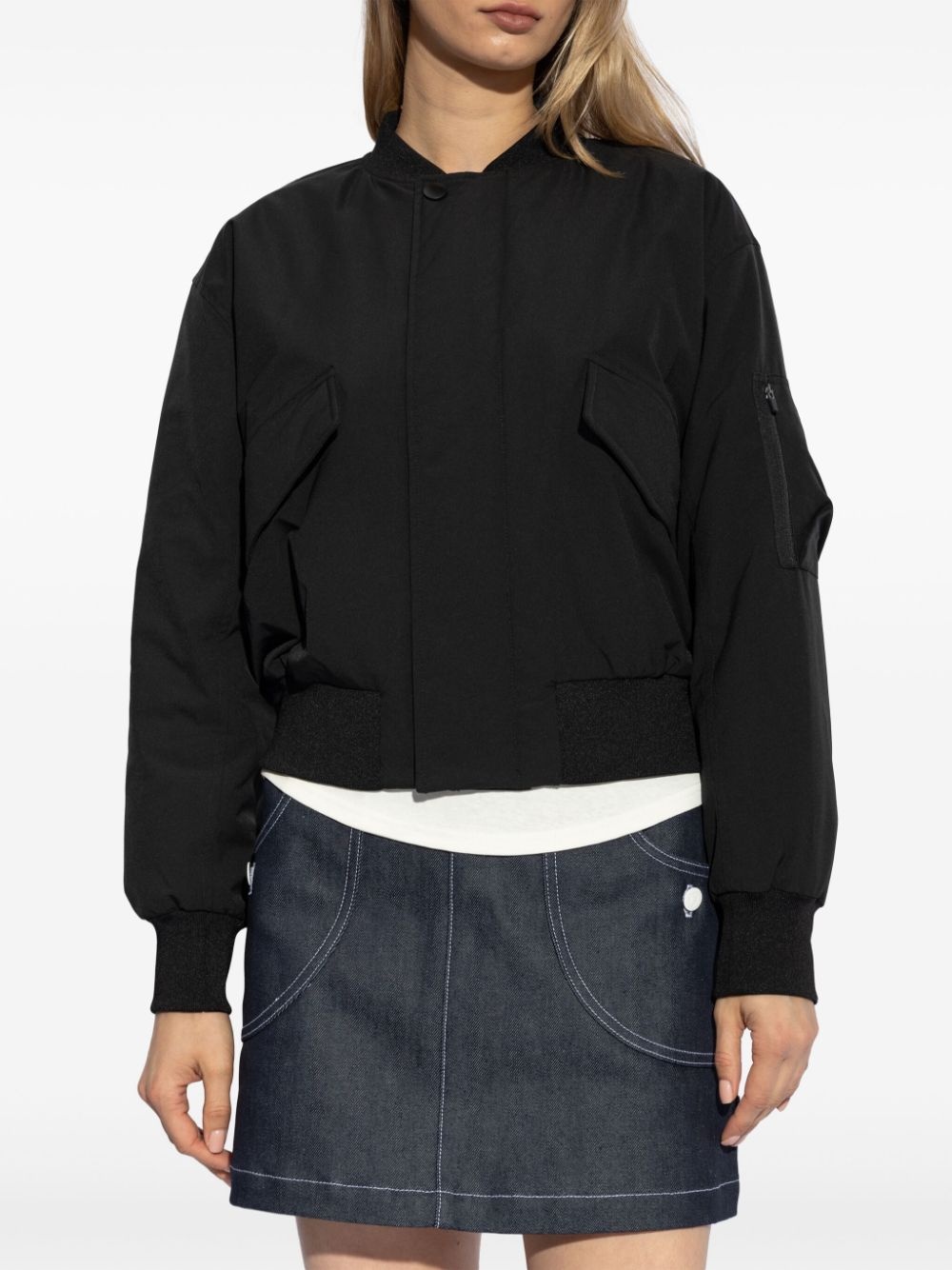 round collar bomber jacket - 3