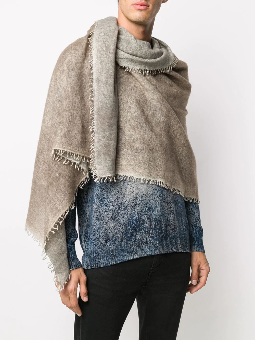 large fringed scarf - 2