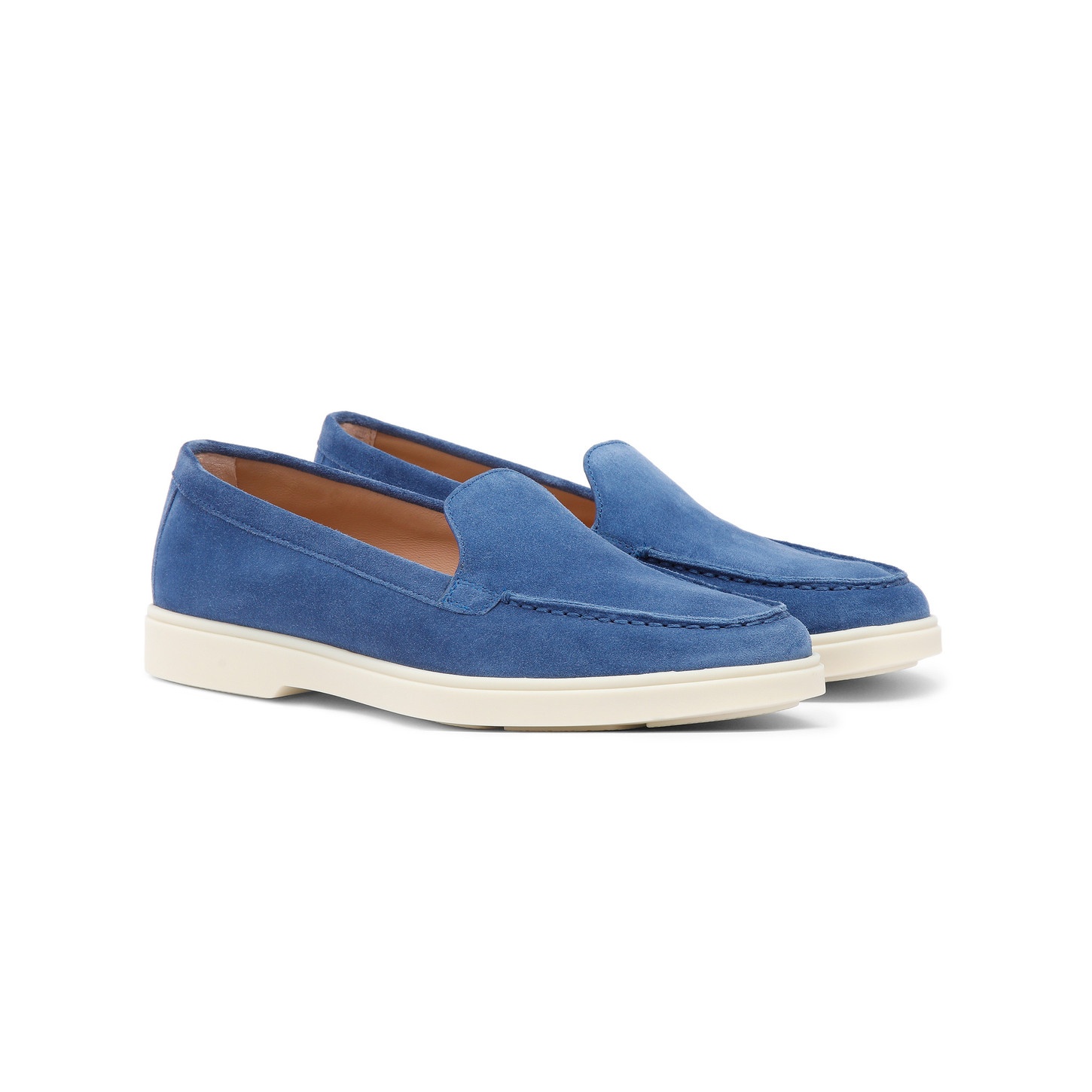 Women's blue suede loafer - 3
