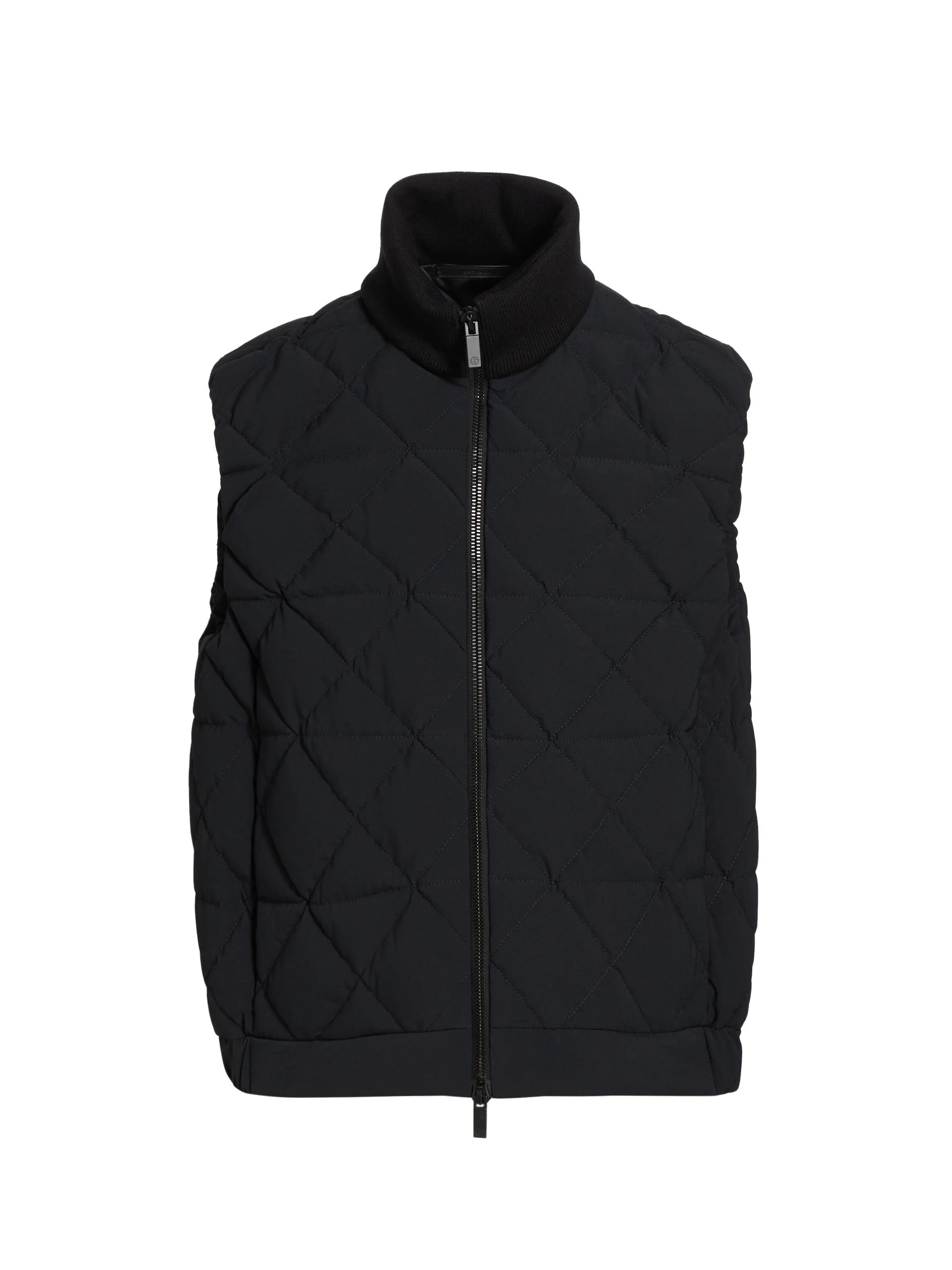 Men's Quilted Nylon Puffer Vest - Navy - 1