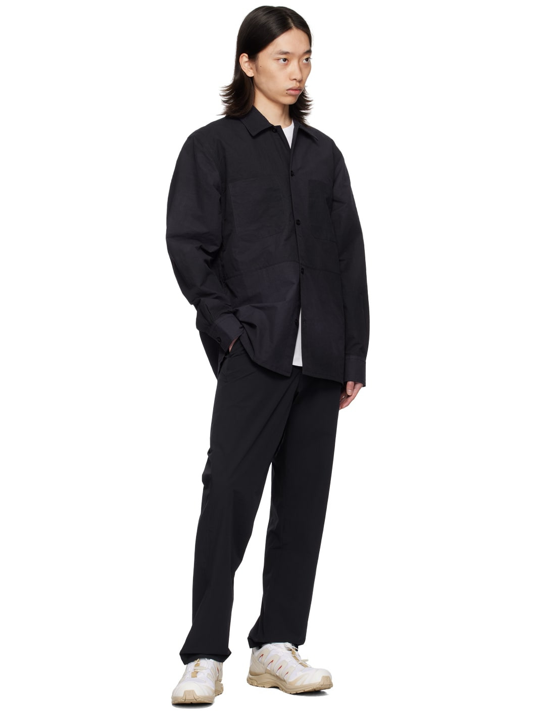Navy Ulrik Wave Dye Shirt - 4