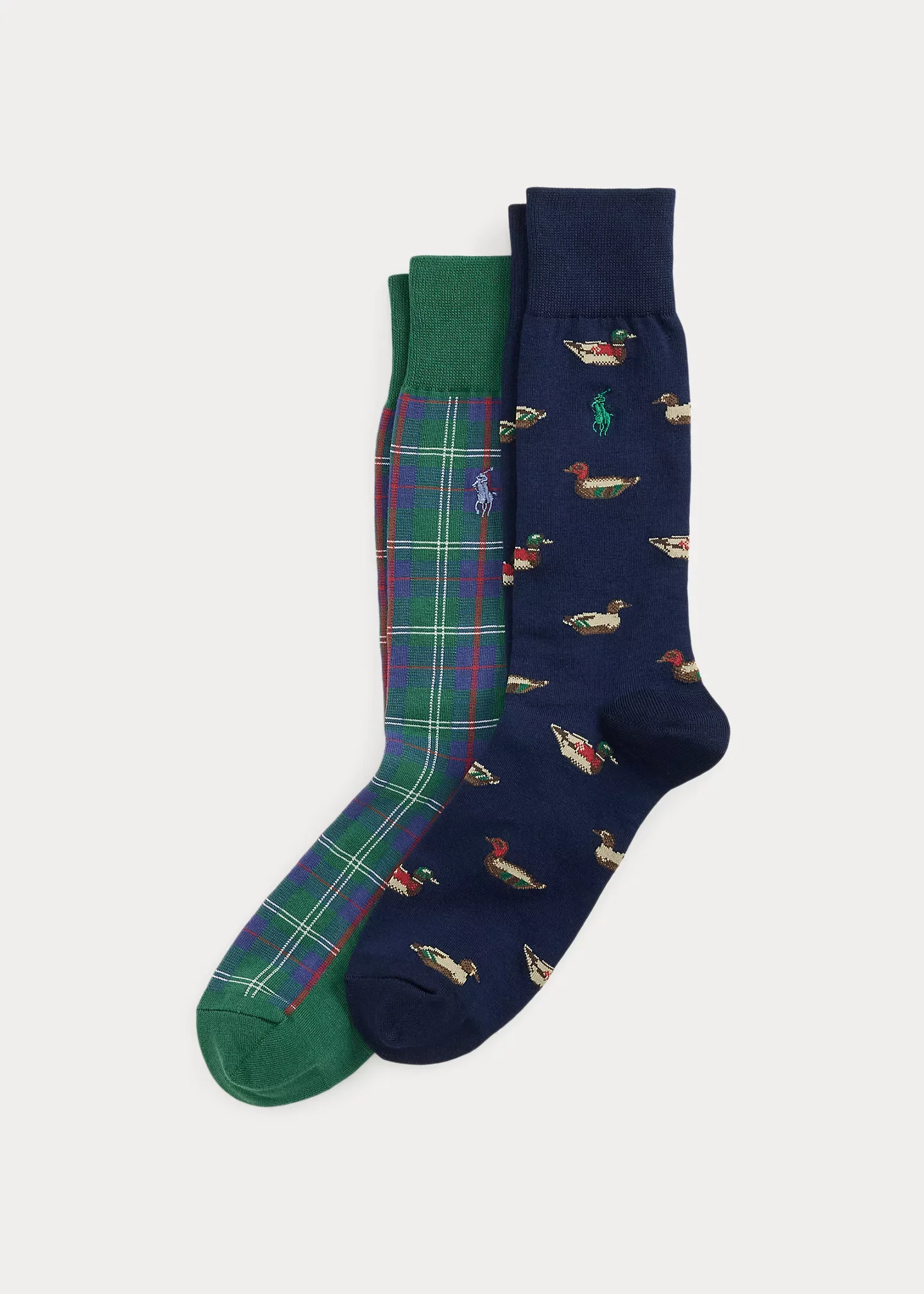 Cotton-Blend Trouser Sock 2-Pack - 1
