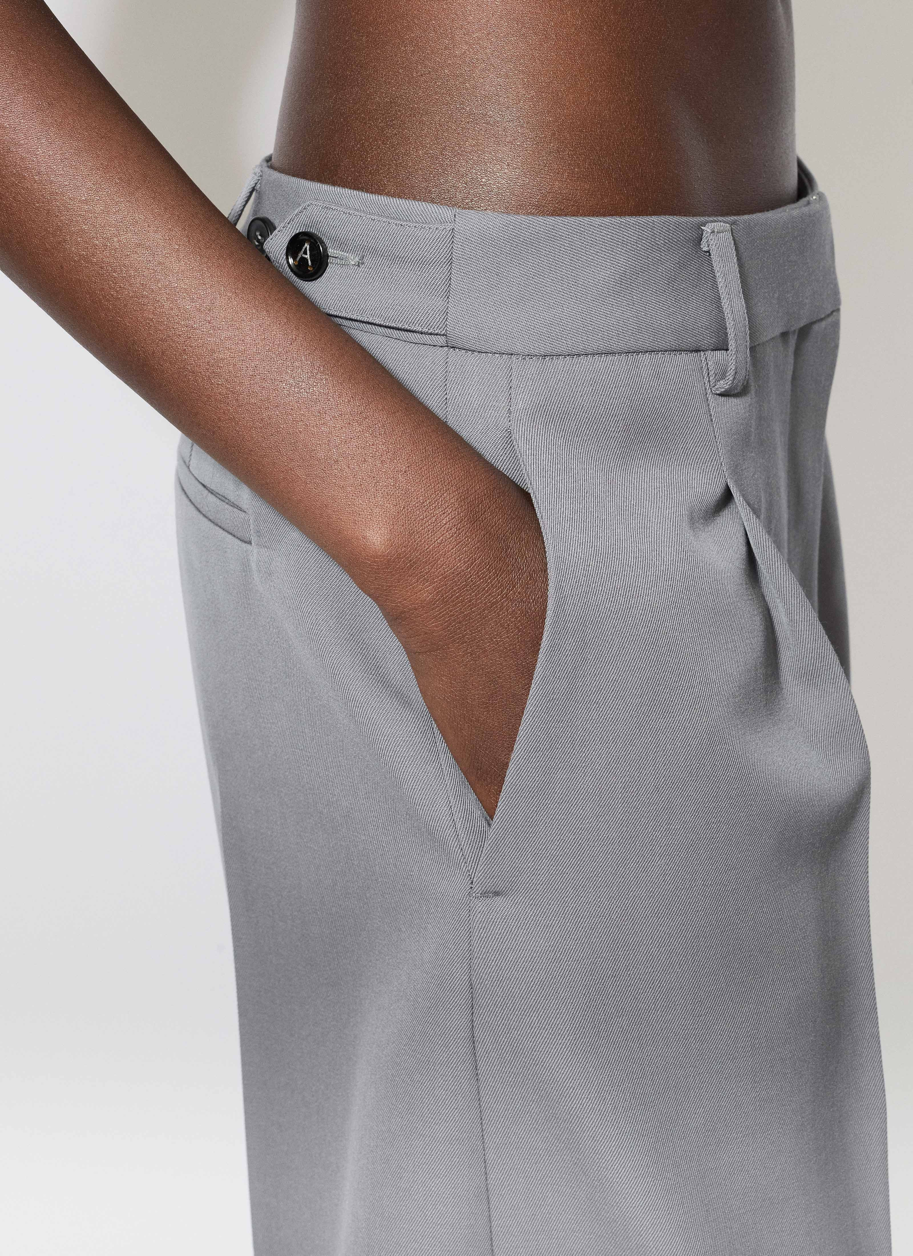 WOOL GABARDINE TROUSERS - 6