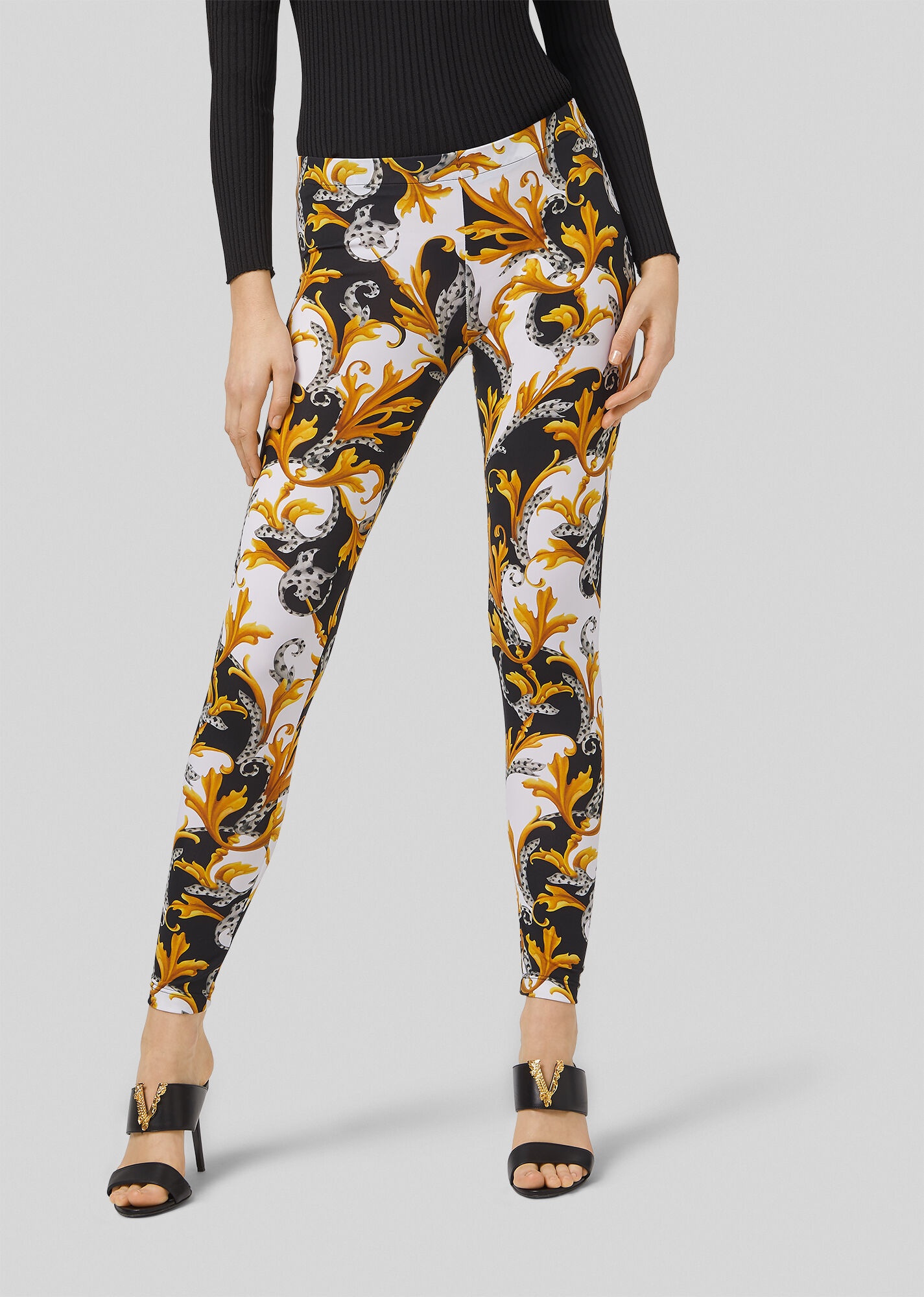 Acanthus Print Leggings - 2