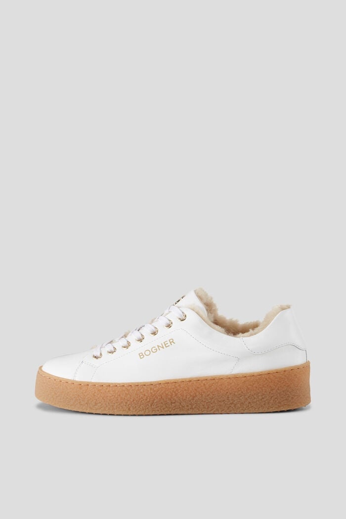 Lucerne Sneakers in White/Brown - 1