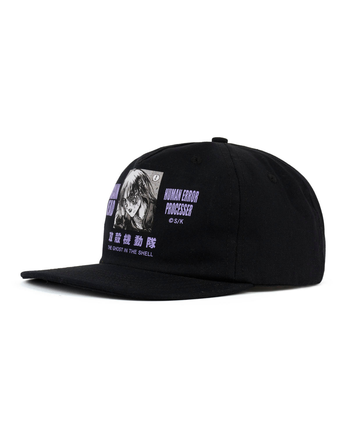 Brain Dead x Ghost In The Shell Printed 6 Panel Hat - Black - 3