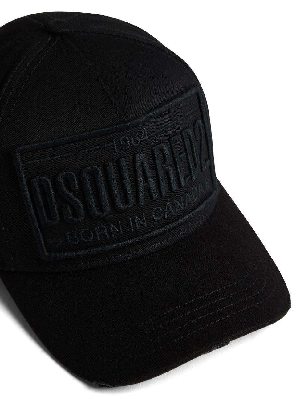 logo-embroidered cotton cap - 4
