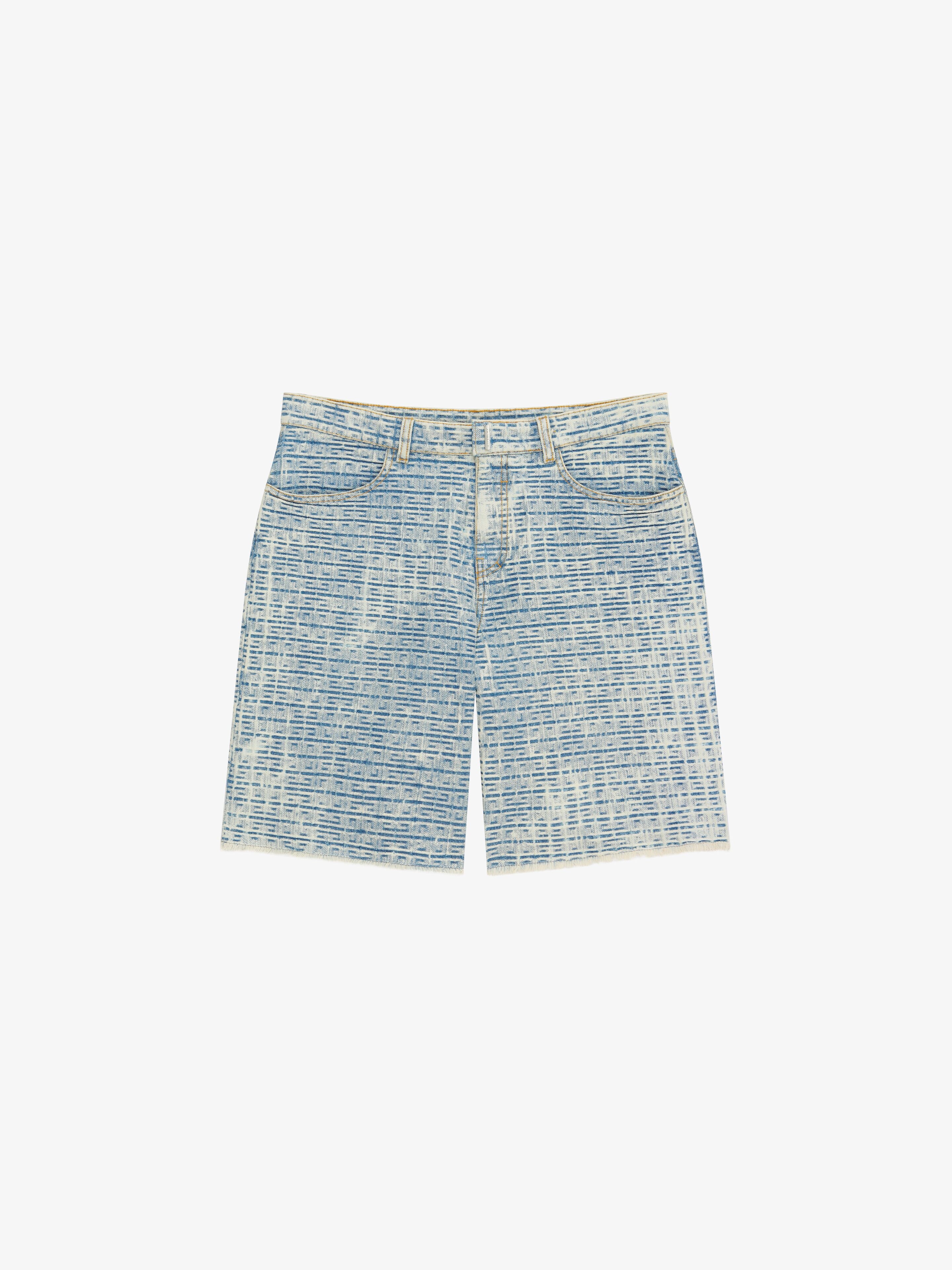 BERMUDA SHORTS IN 4G DENIM - 1