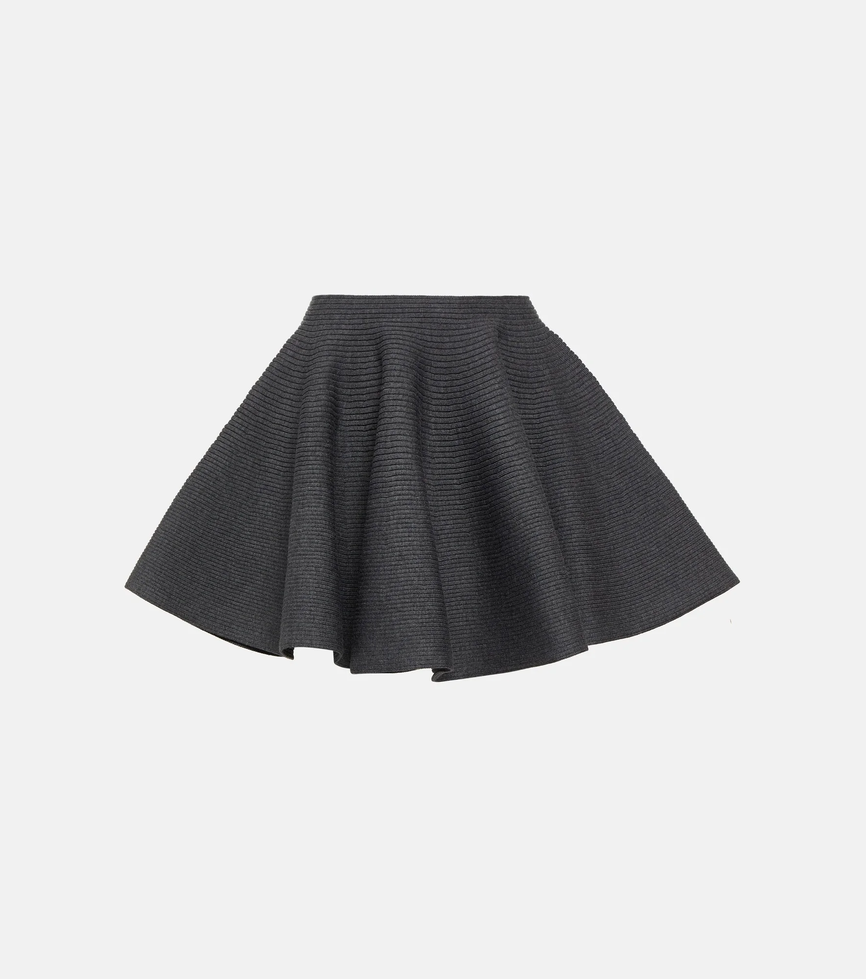 Ribbed-knit wool-blend miniskirt - 1