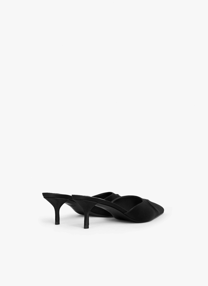 Alaïa LE CŒUR 3D MULES IN SATIN outlook