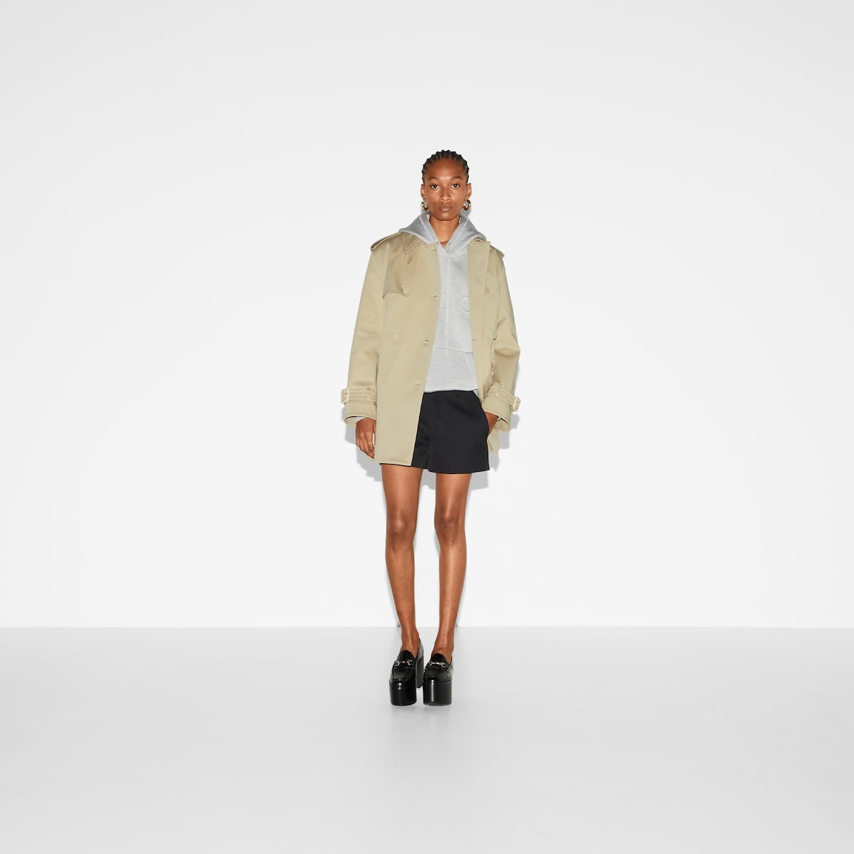 Cotton stretch garbardine coat - 2