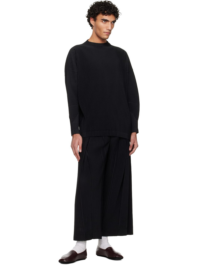 ISSEY MIYAKE Black Pleats Bottoms 2 Trousers outlook
