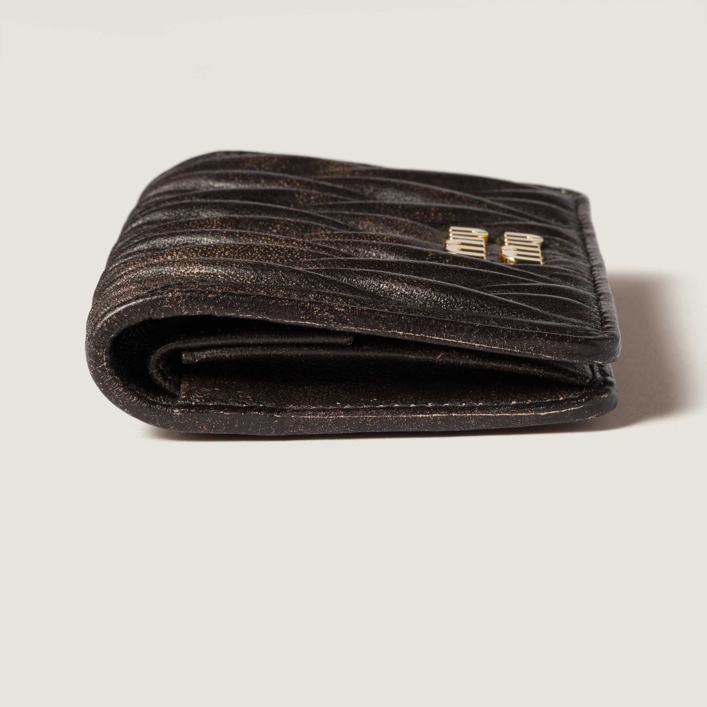 Small matelassé nappa leather wallet - 4