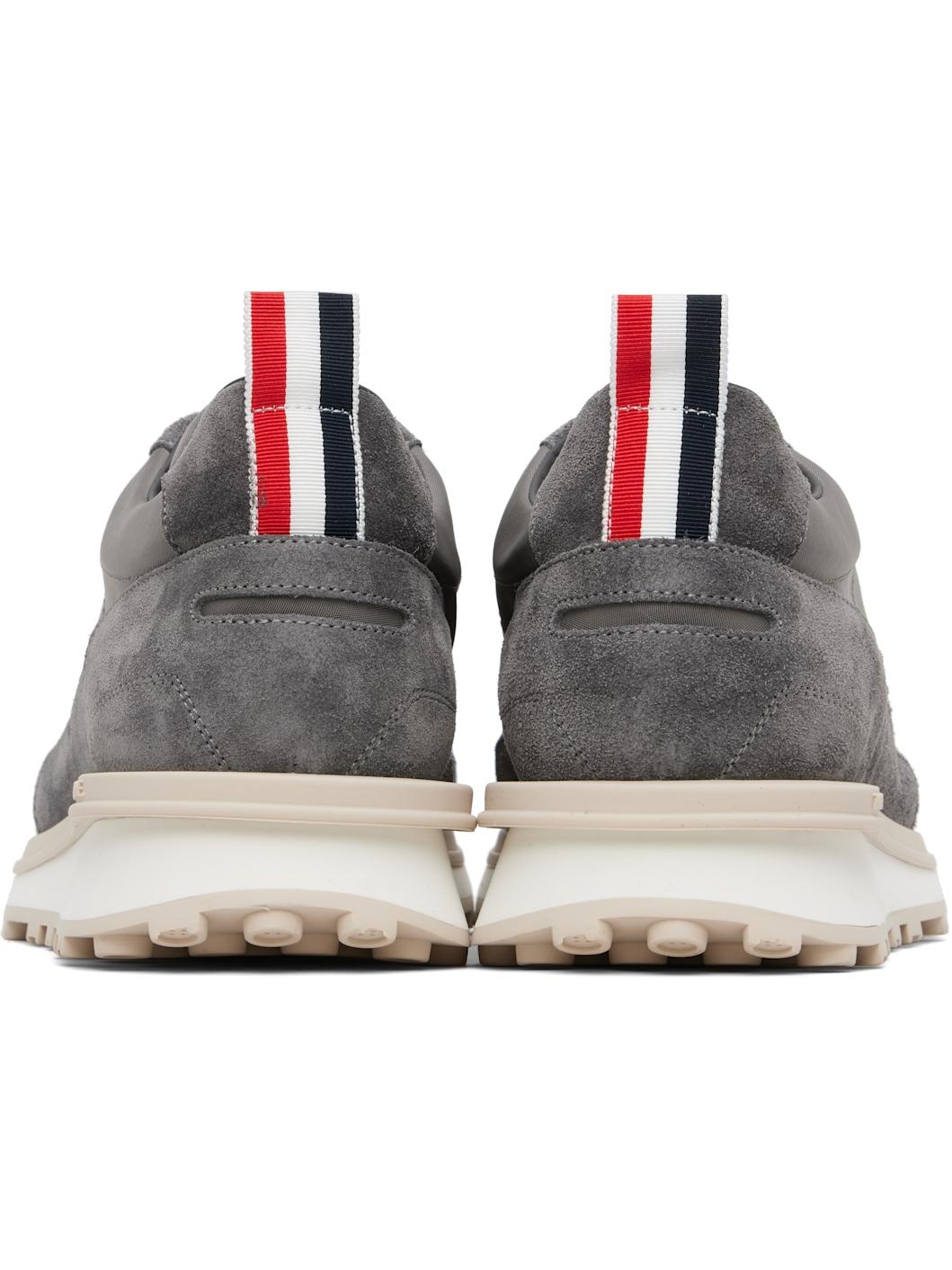 Gray Double Tech Nylon Alumni Sneakers - 2