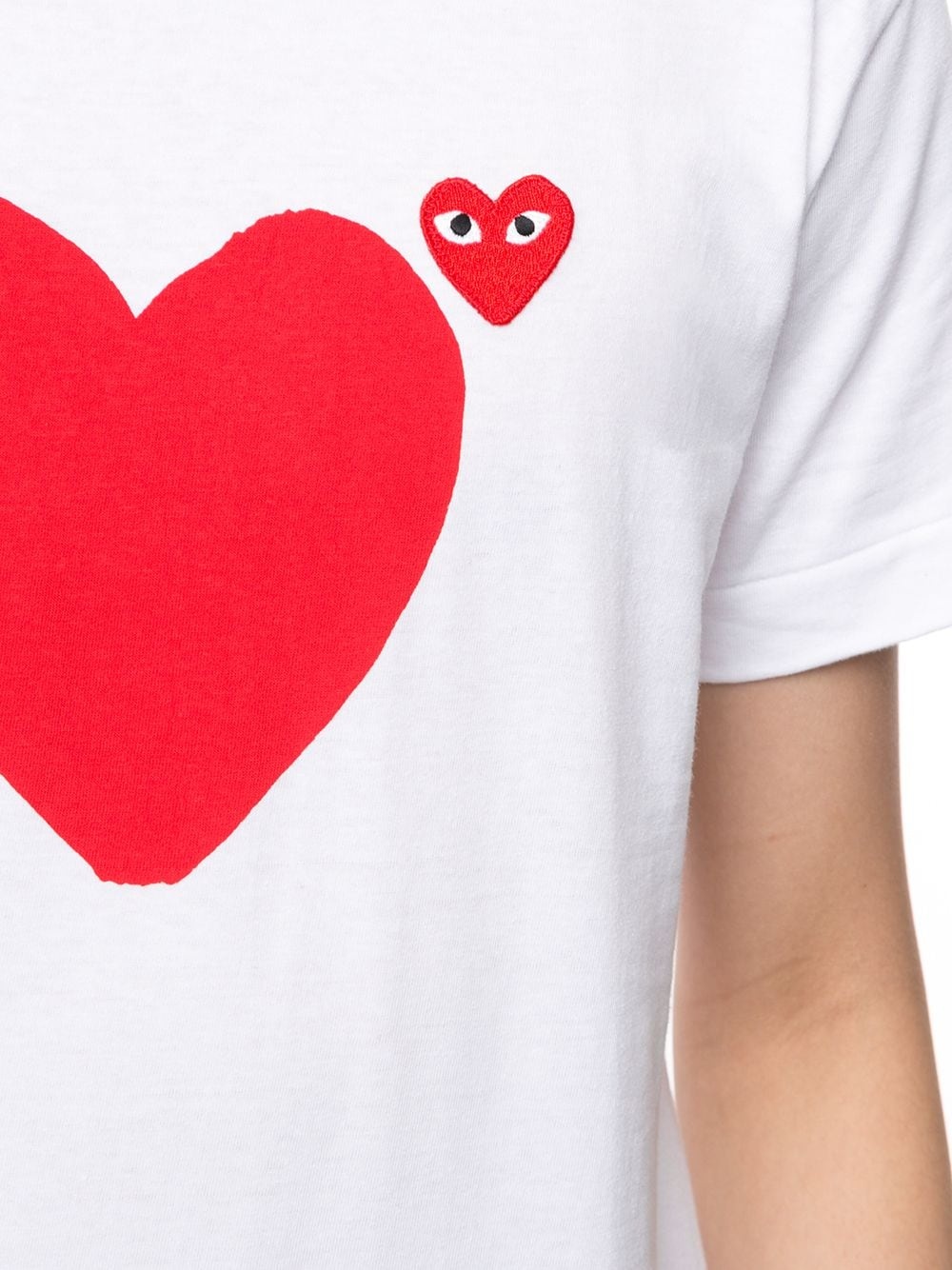 heart print logo T-shirt - 5