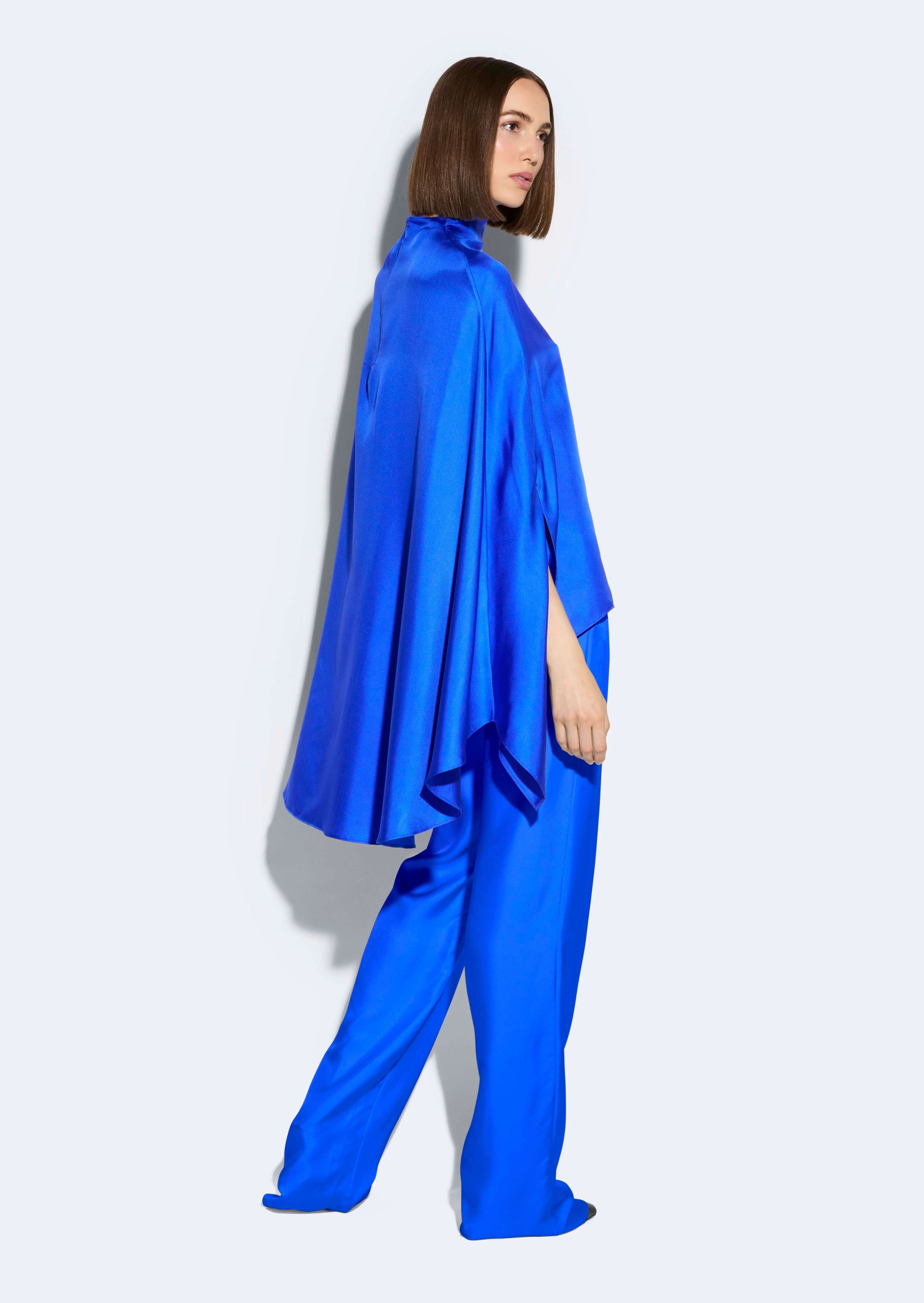 Silky Twill Oversized Cape Tee - 3