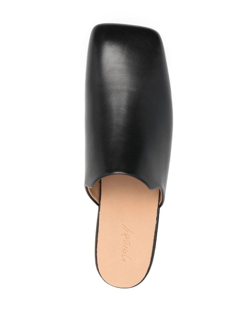 slip-on 15mm square-toe mules - 4