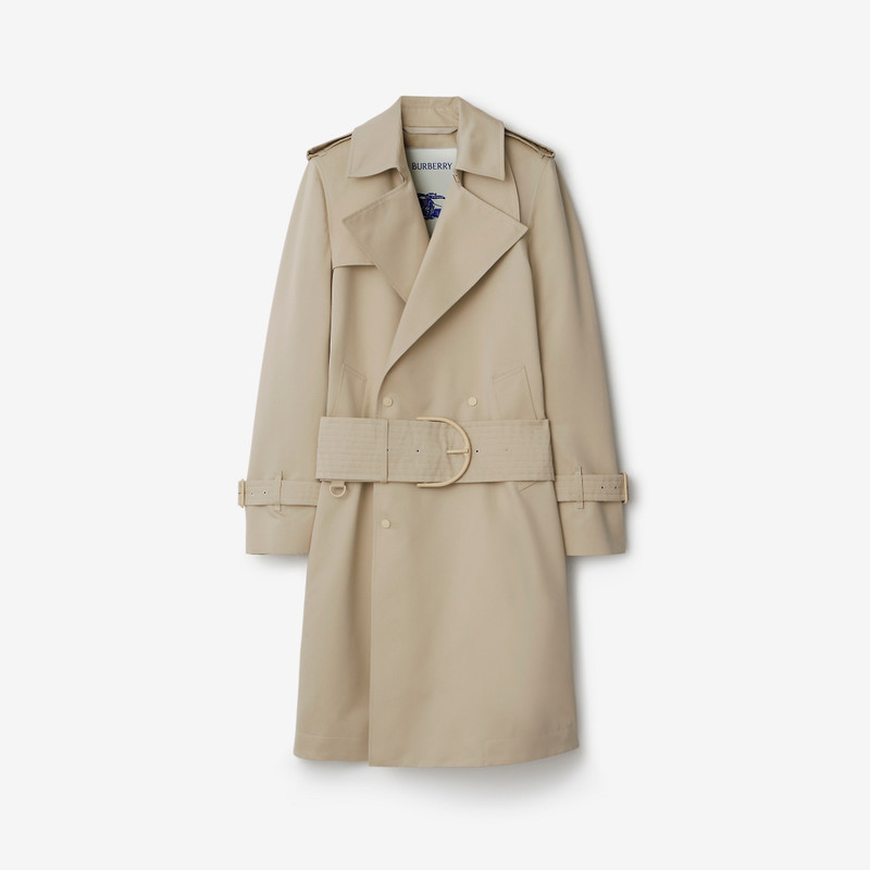 Mid-length Cotton Silk Trench Coat 1