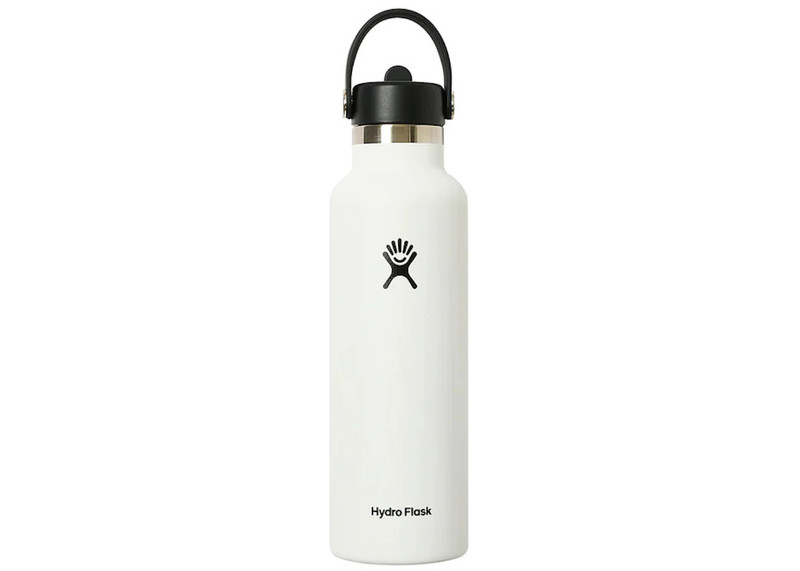 PALACE Palace Hydro Flask 21 Oz Standard Mouth With Flex Straw Cap White outlook