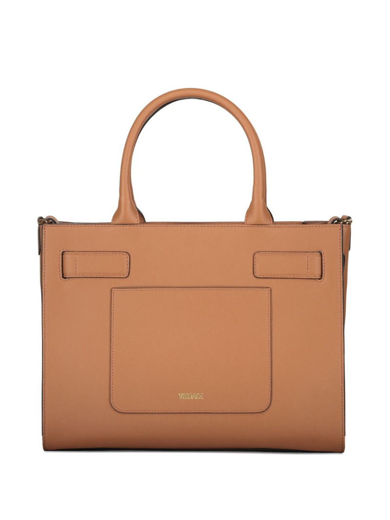 VERSACE Medusa-buckle leather tote bag outlook