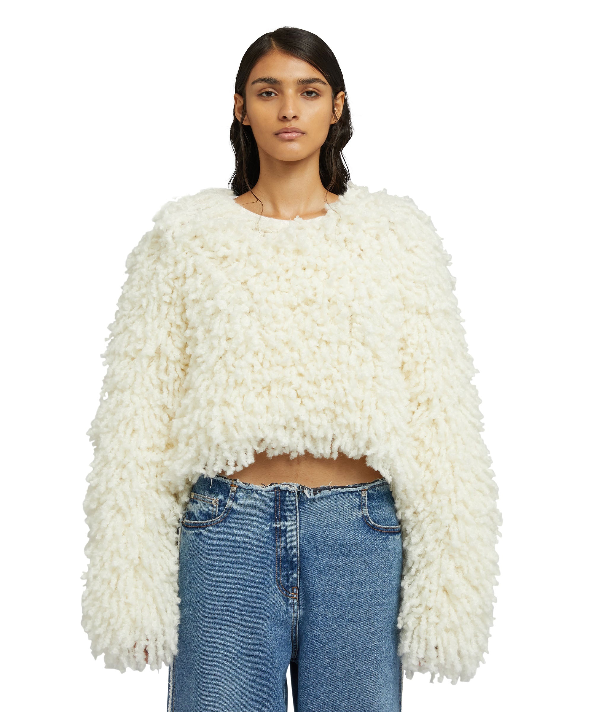 Sweater with "Boucle Meta fur" concept - 2