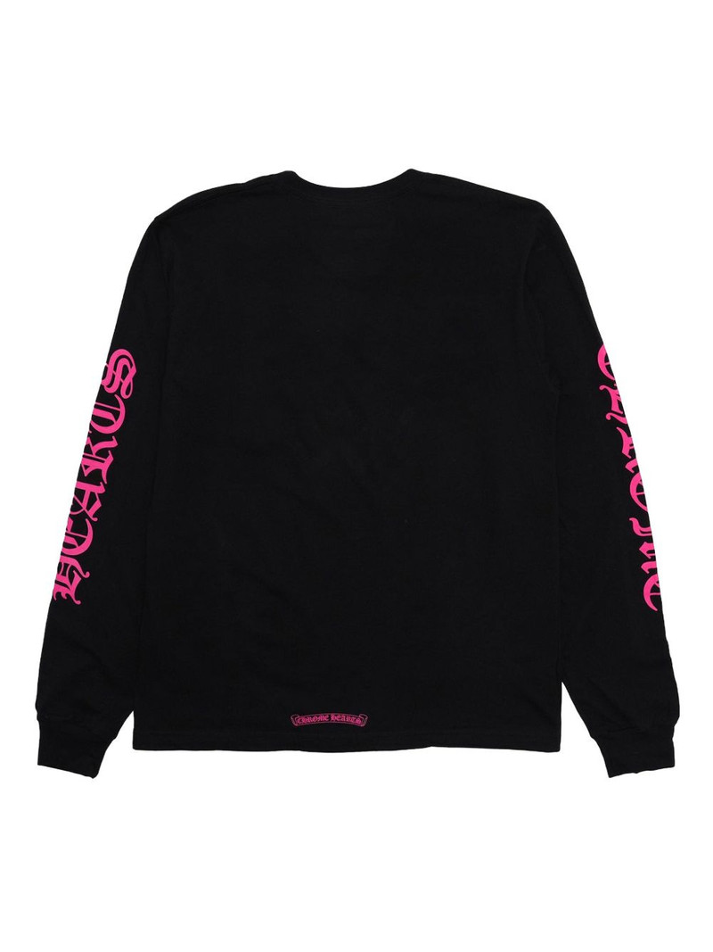 Chrome Hearts neck-logo long-sleeve sweatshirt outlook