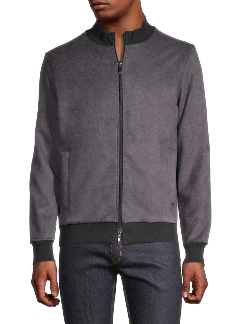 Men's Lachine Faux Suede Jacket - Black 3