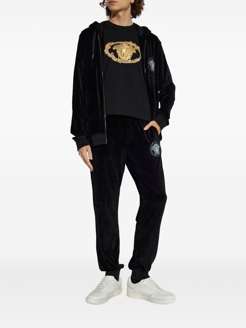 VERSACE medusa-embellishment hoodie outlook