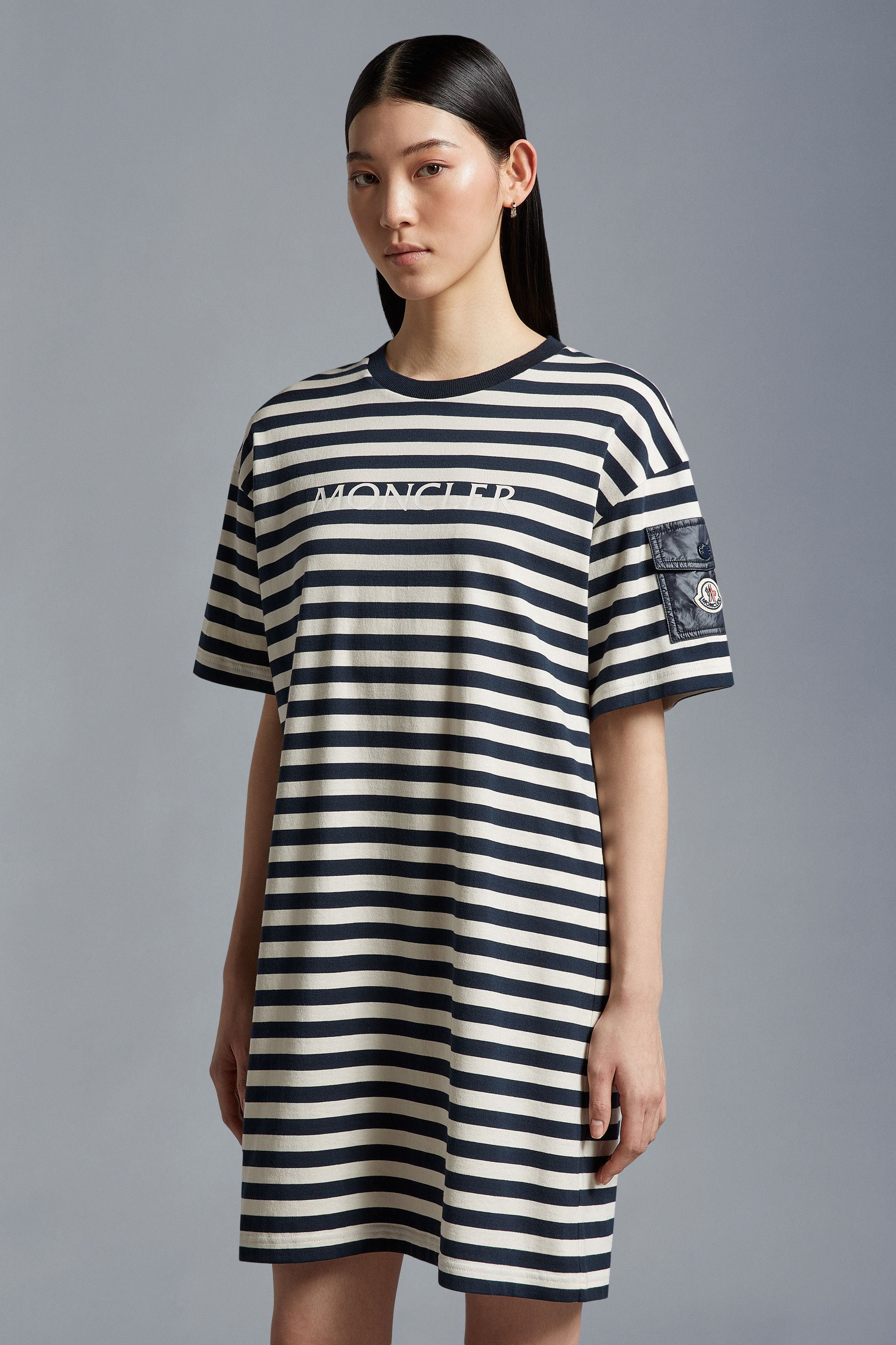 Striped T-Shirt Dress - 3