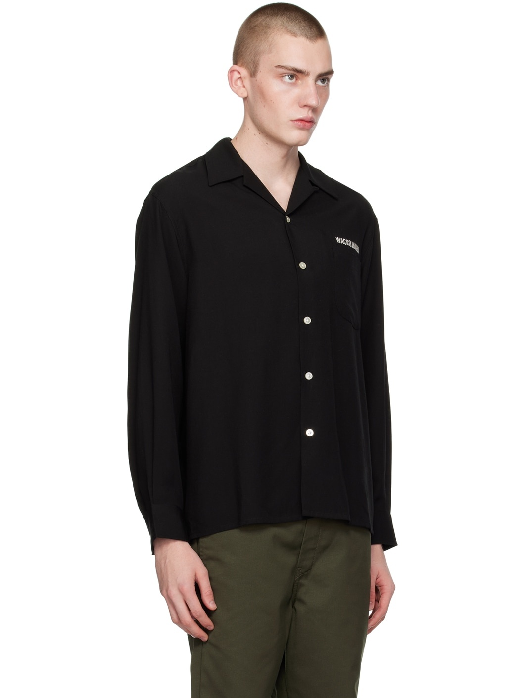 Black Embroidered Shirt - 2