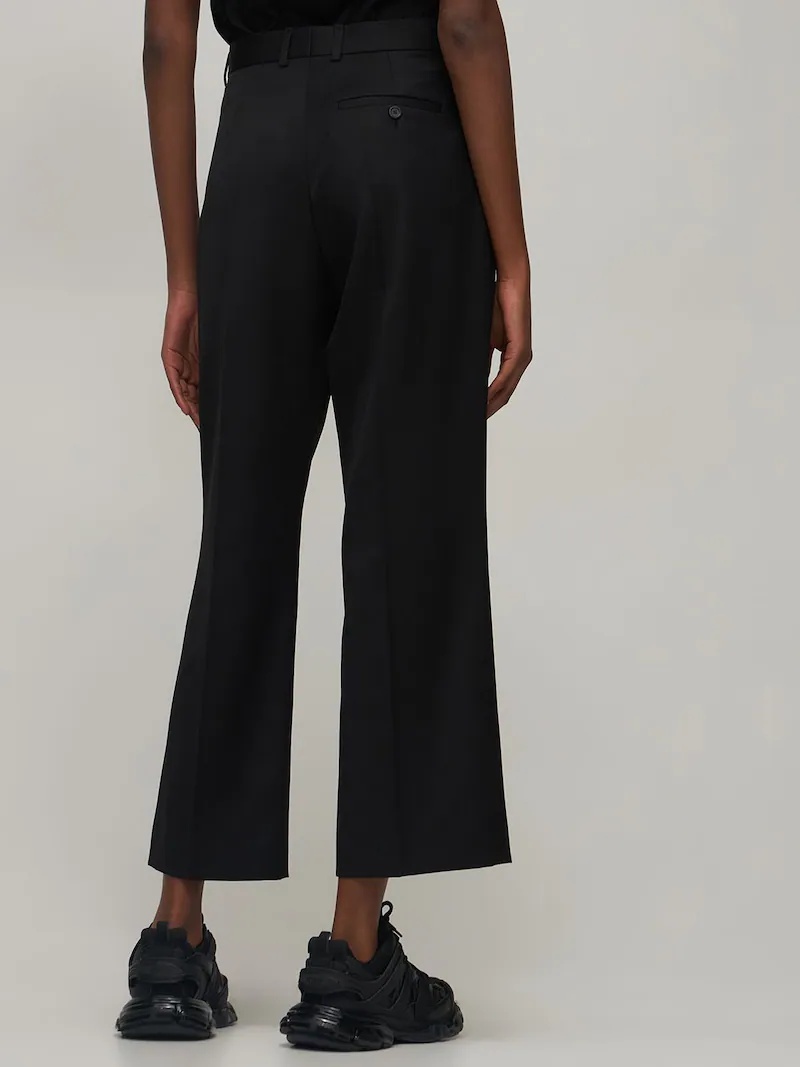 CROPPED WOOL PANTS - 3