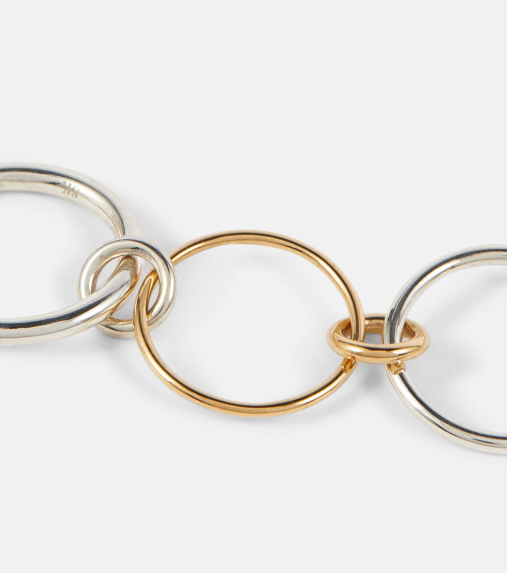 Pisces 18kt gold and sterling silver ring - 6