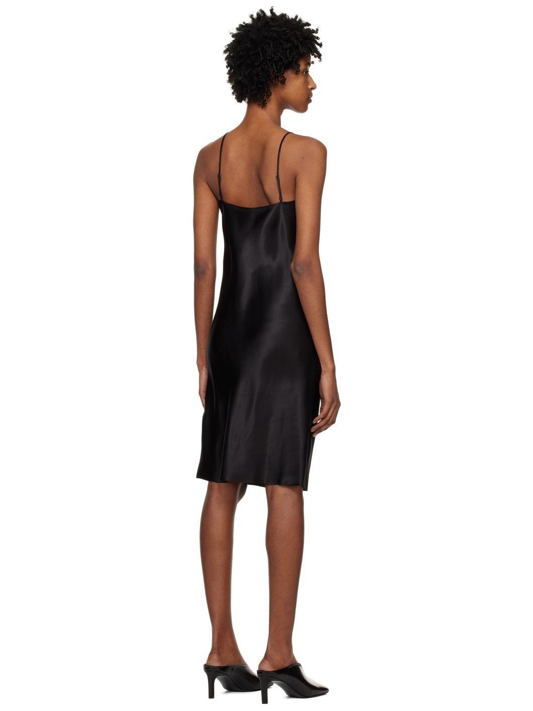 Black V-Neck Minidress - 3
