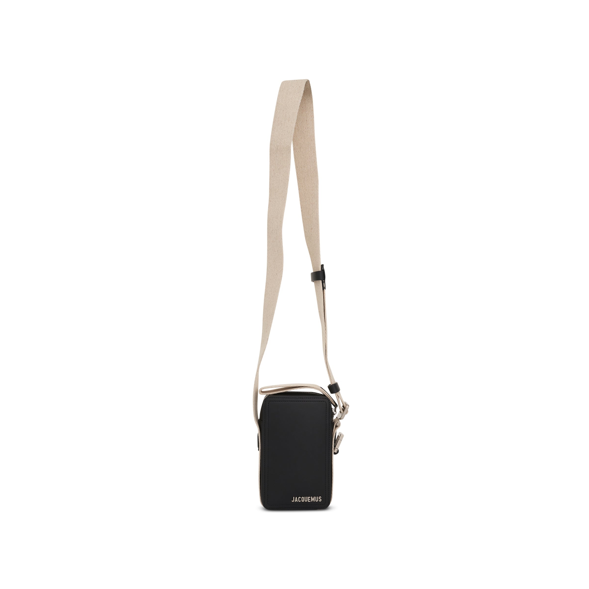 Le Cuerda Vertical Leather Bag in Black - 5