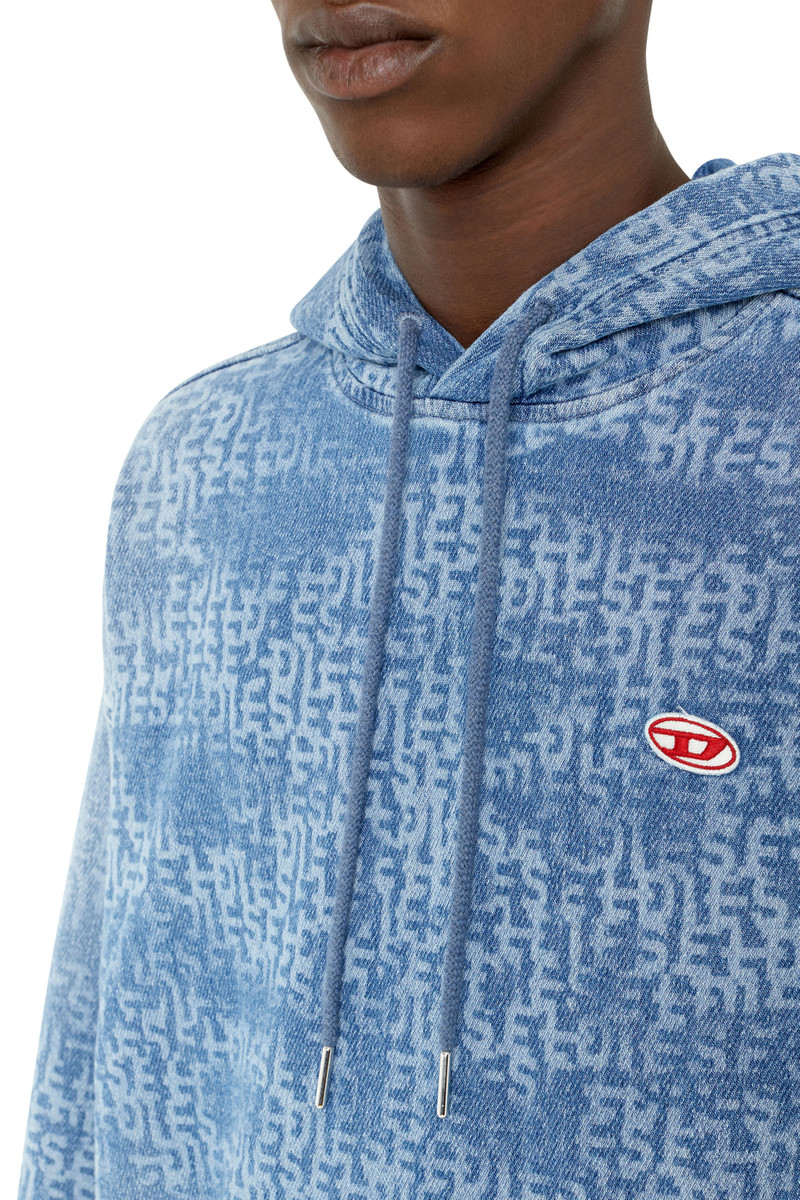 D-UM-RIB TRACK DENIM HOODIE 5