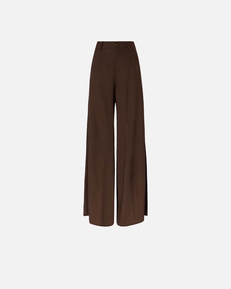 WIDE LEG LINEN TROUSERS 1